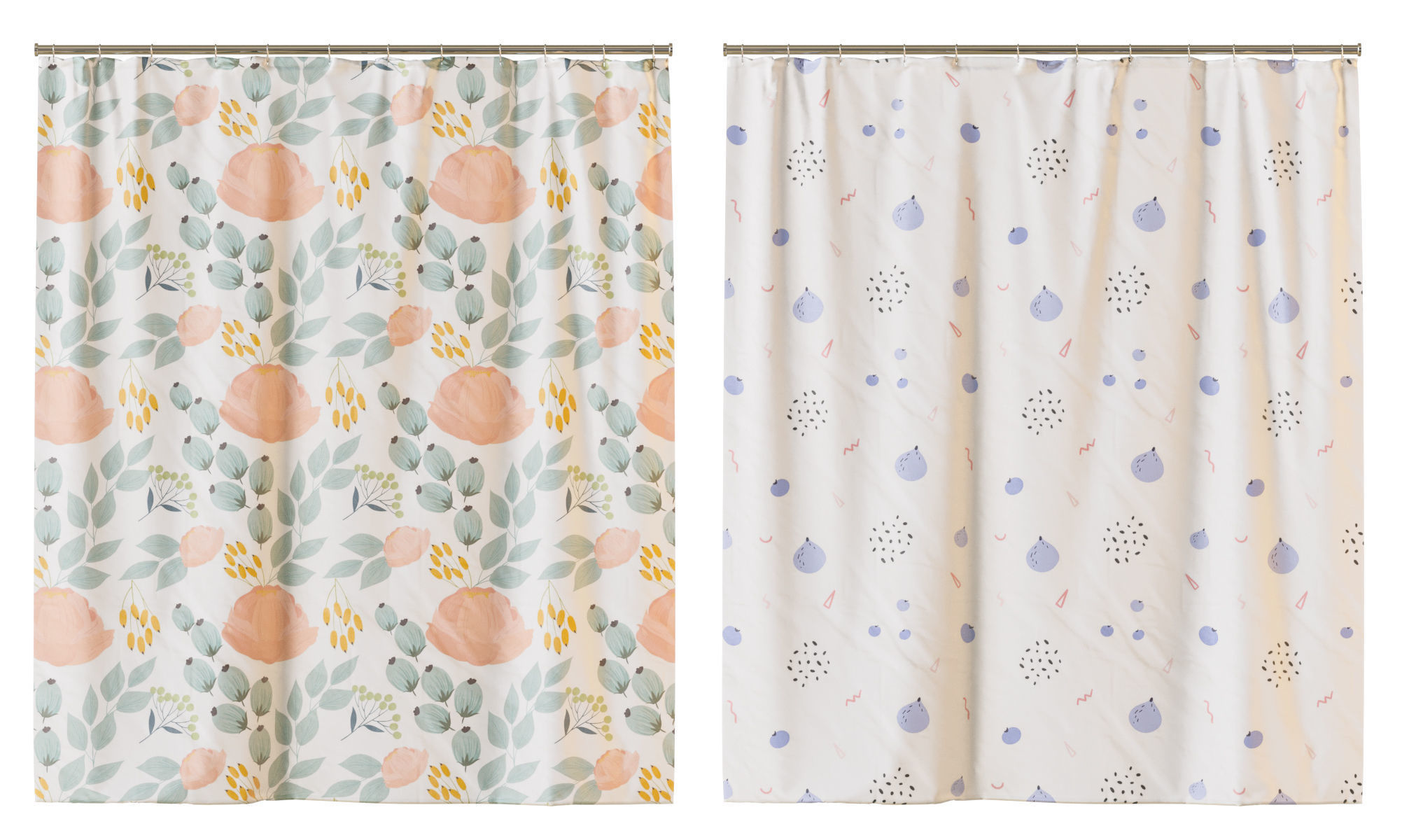 Shower curtain 6 prints 3 position 3D model_6