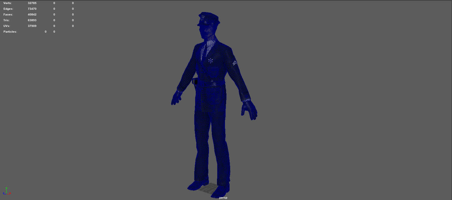 1930S POLICE OFFICER  3D model_13