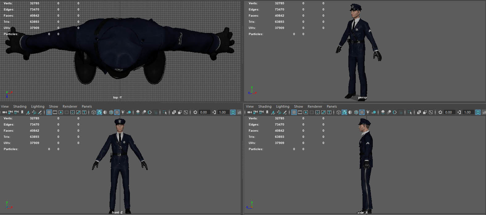 1930S POLICE OFFICER  3D model_14