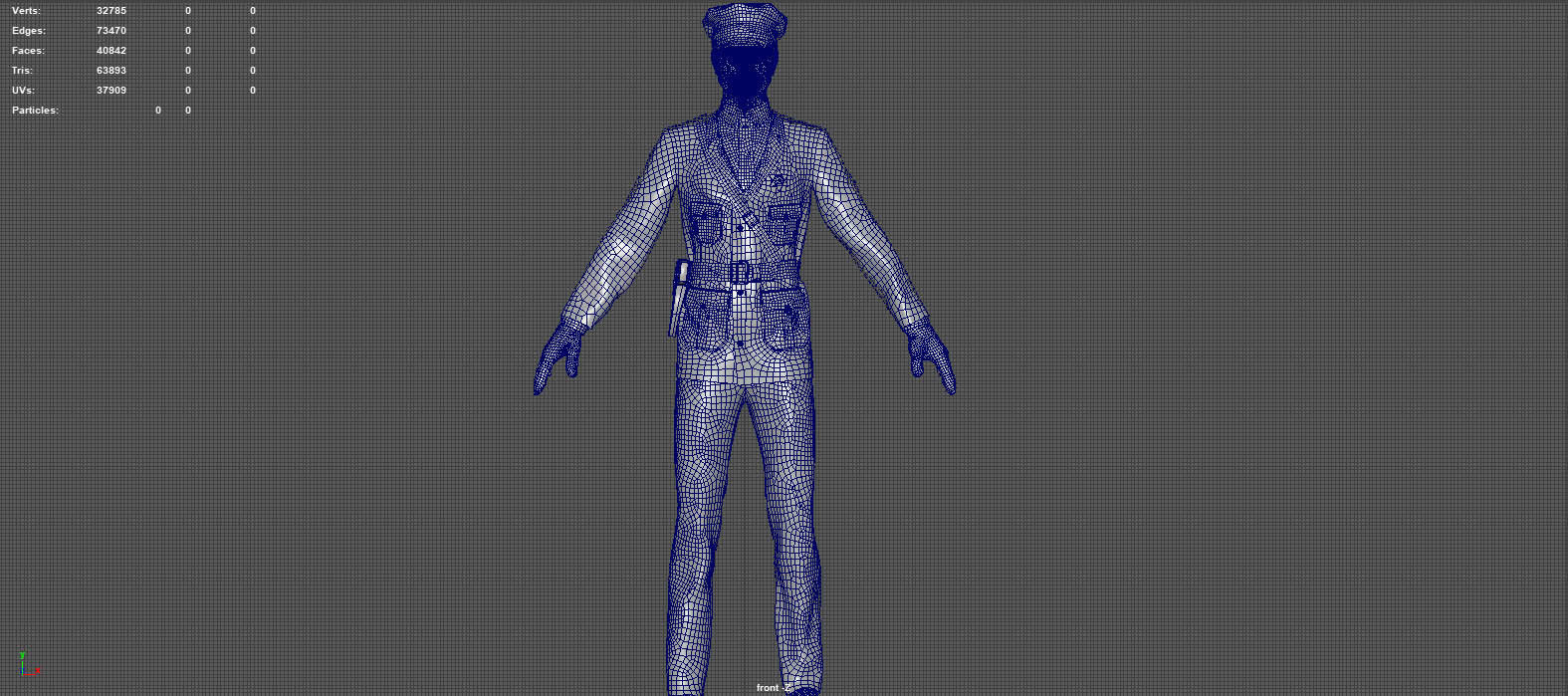 1930S POLICE OFFICER  3D model_12