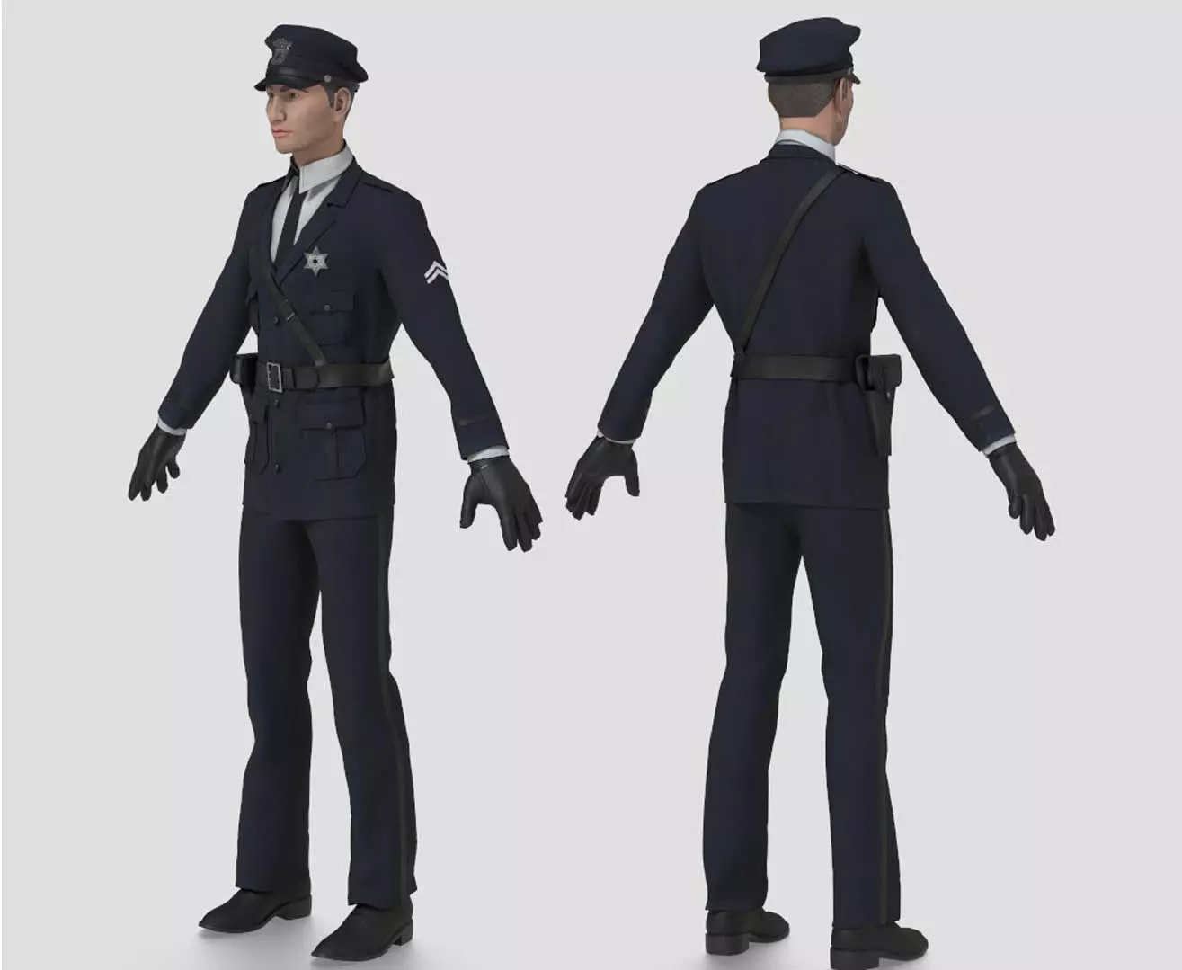 1930S POLICE OFFICER  3D model_0
