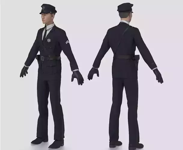 1930S POLICE OFFICER  3D model
