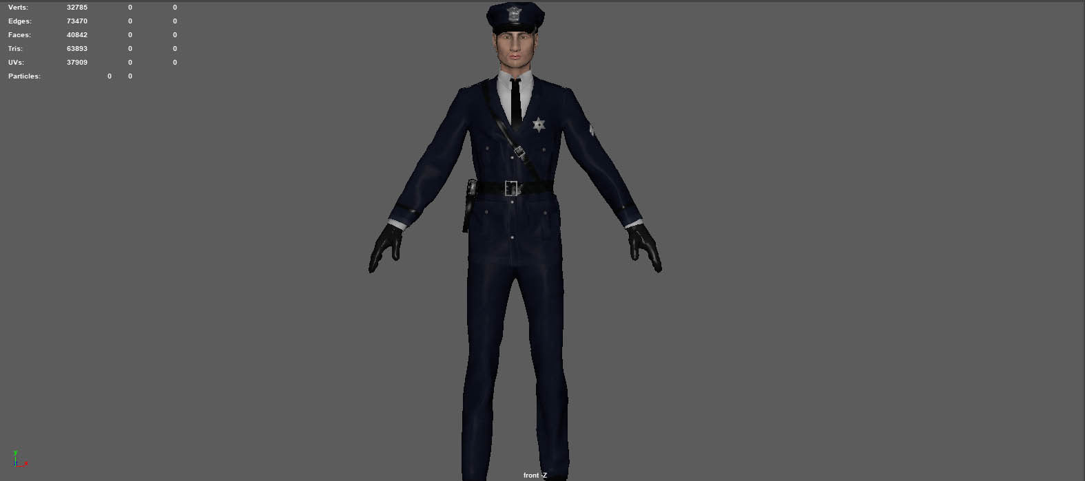1930S POLICE OFFICER  3D model_7