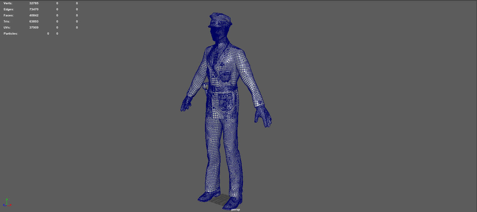 1930S POLICE OFFICER  3D model_11