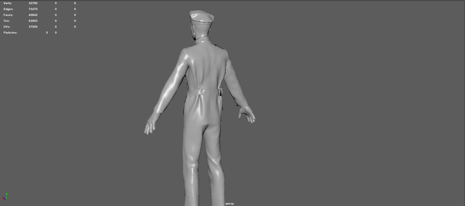 1930S POLICE OFFICER  3D model_9