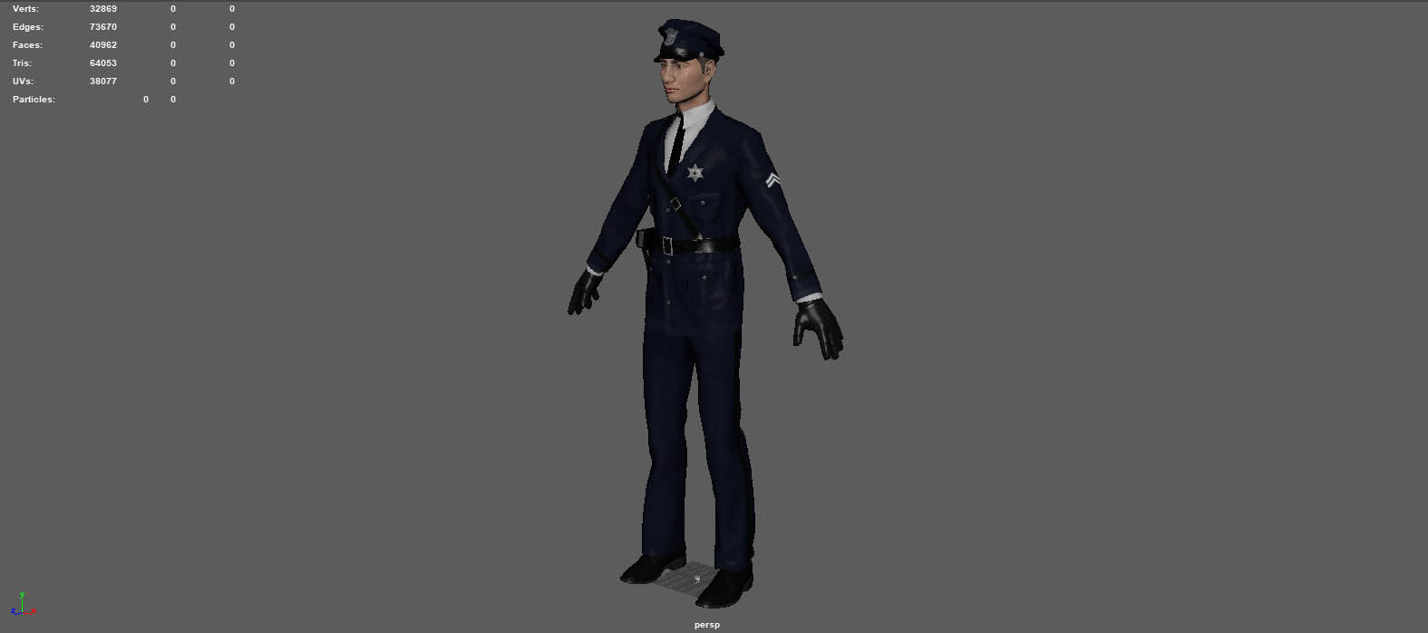 1930S POLICE OFFICER  3D model_6