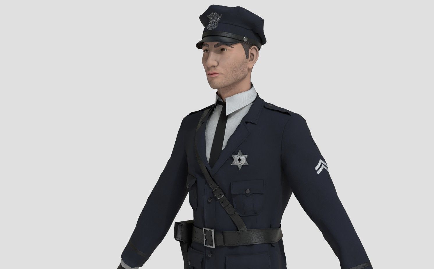 1930S POLICE OFFICER  3D model_5