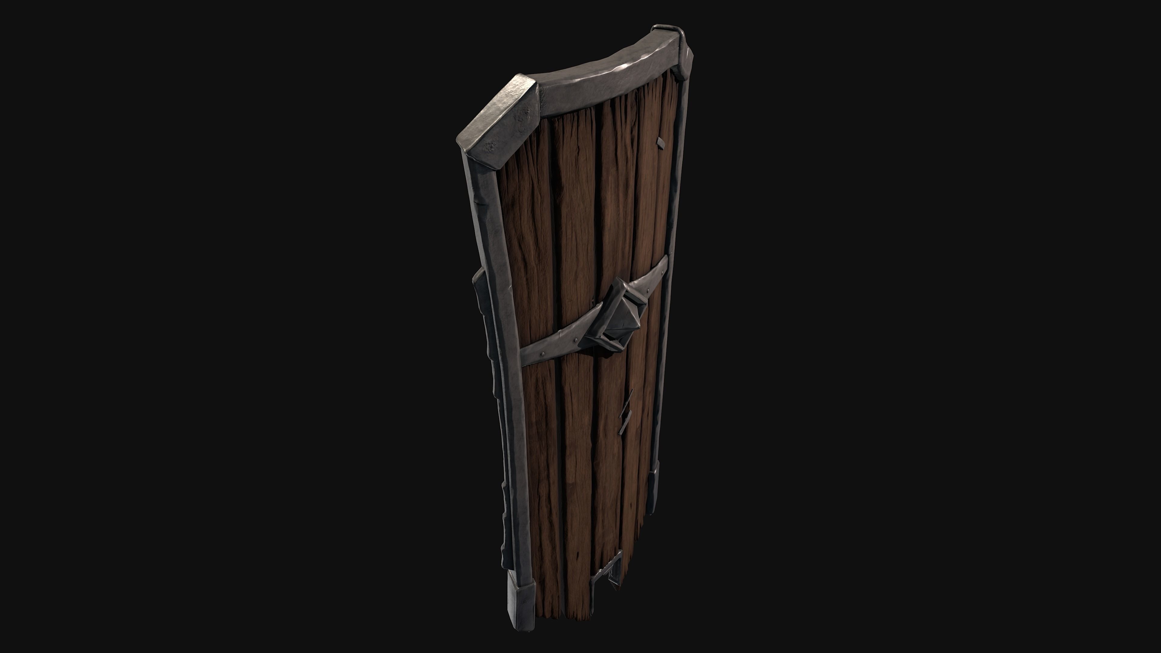 Medieval Shield 3D model_8
