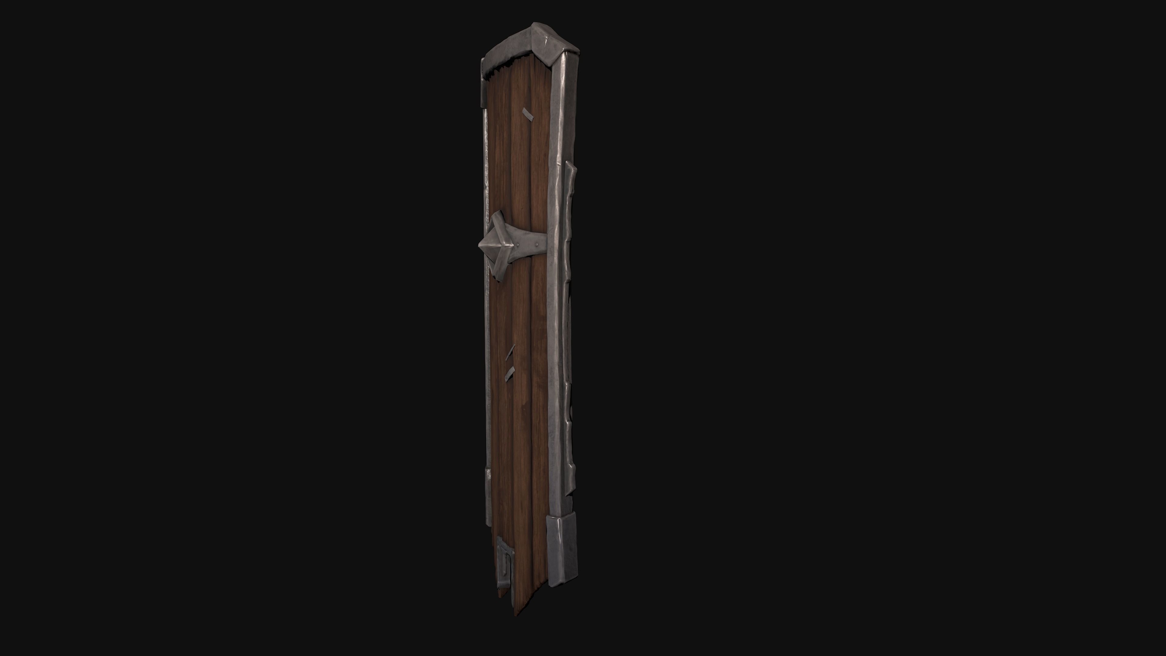 Medieval Shield 3D model_6
