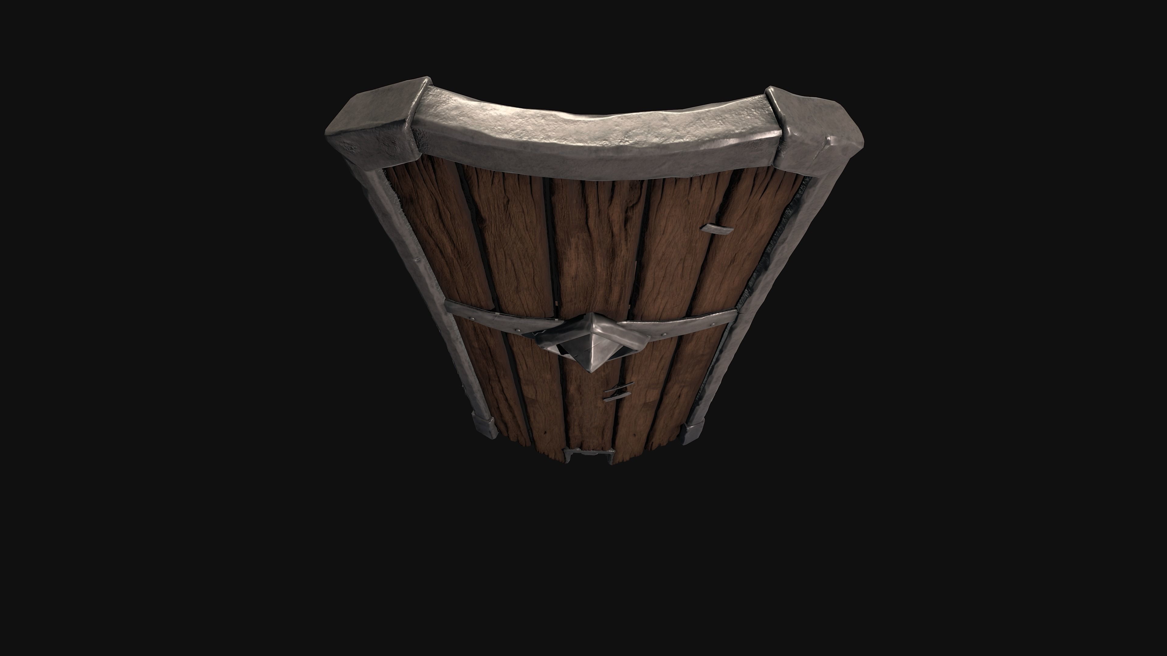 Medieval Shield 3D model_12