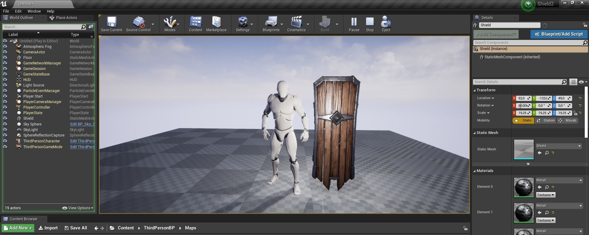 Medieval Shield 3D model_26