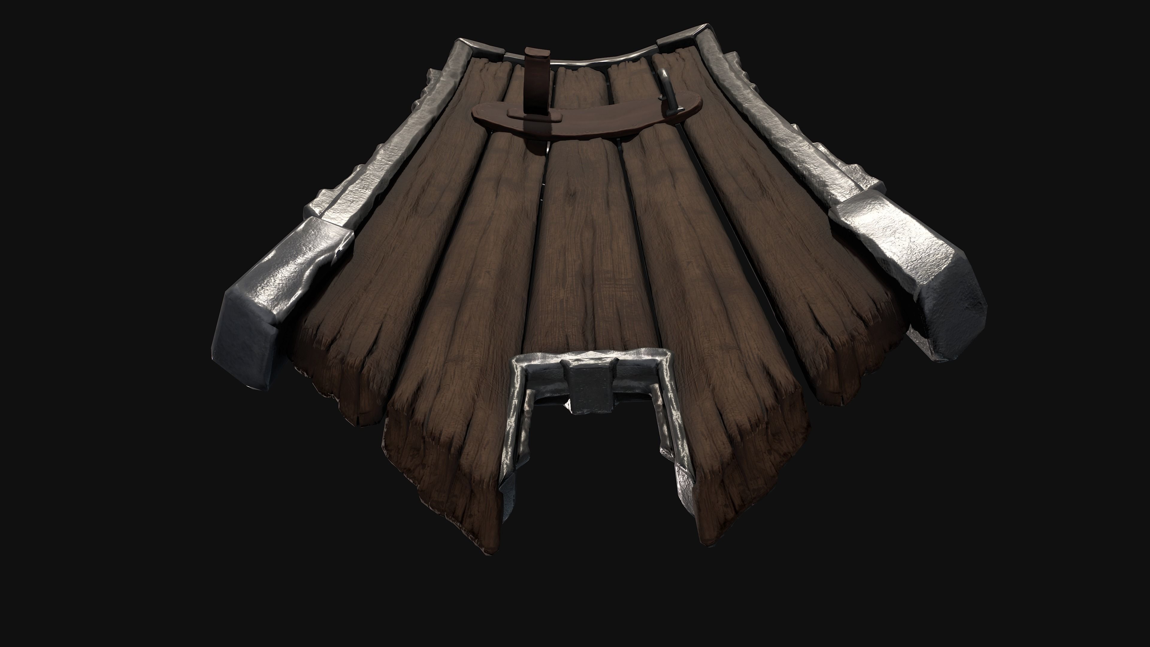 Medieval Shield 3D model_14