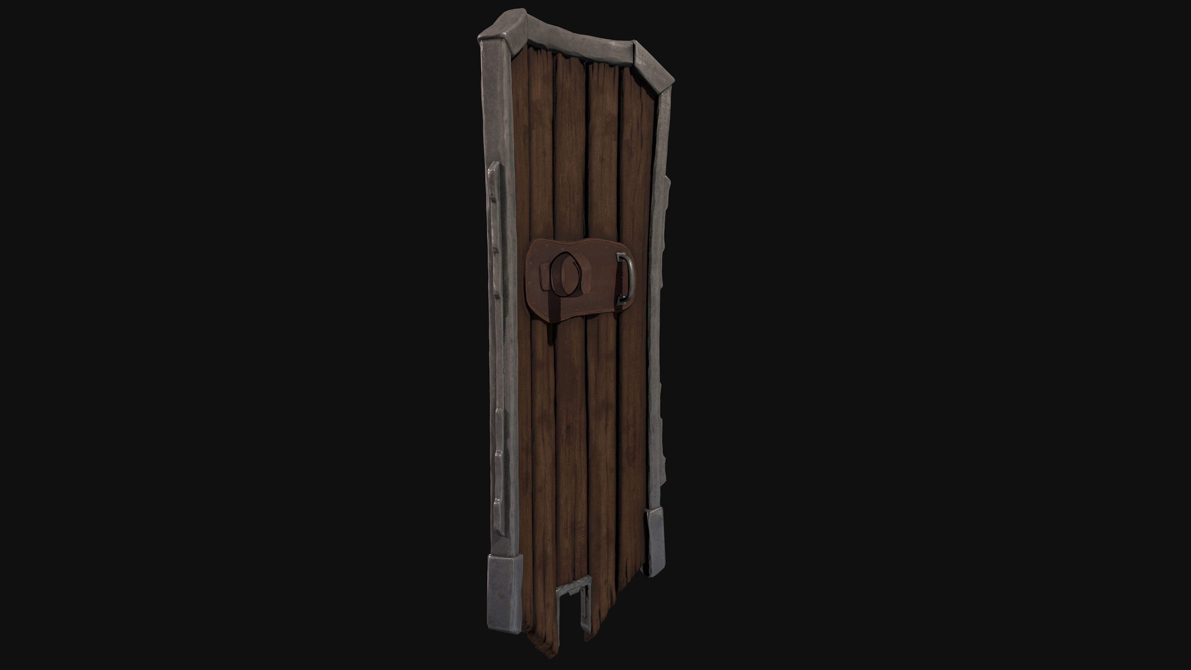 Medieval Shield 3D model_20