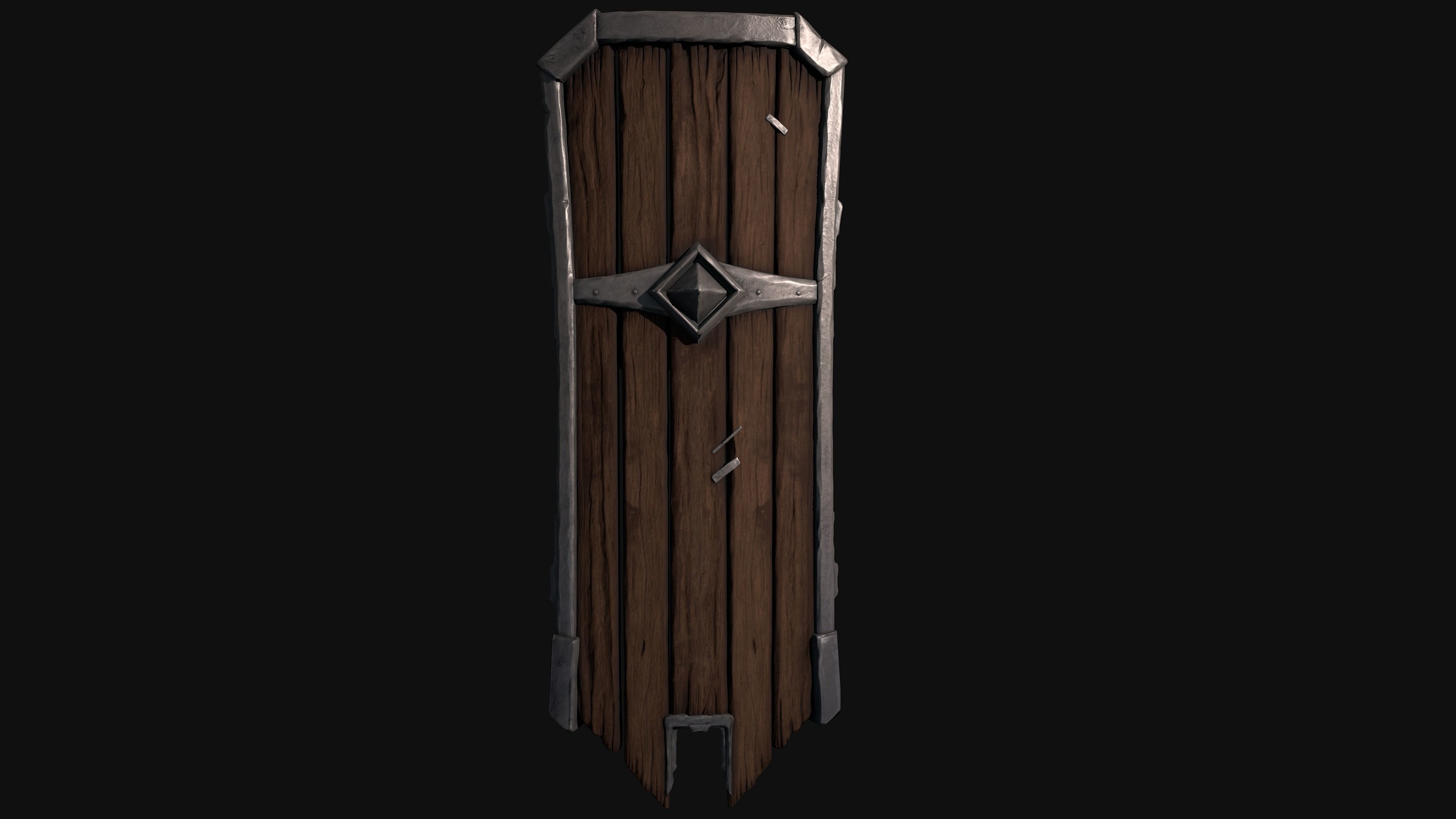 Medieval Shield 3D model_1
