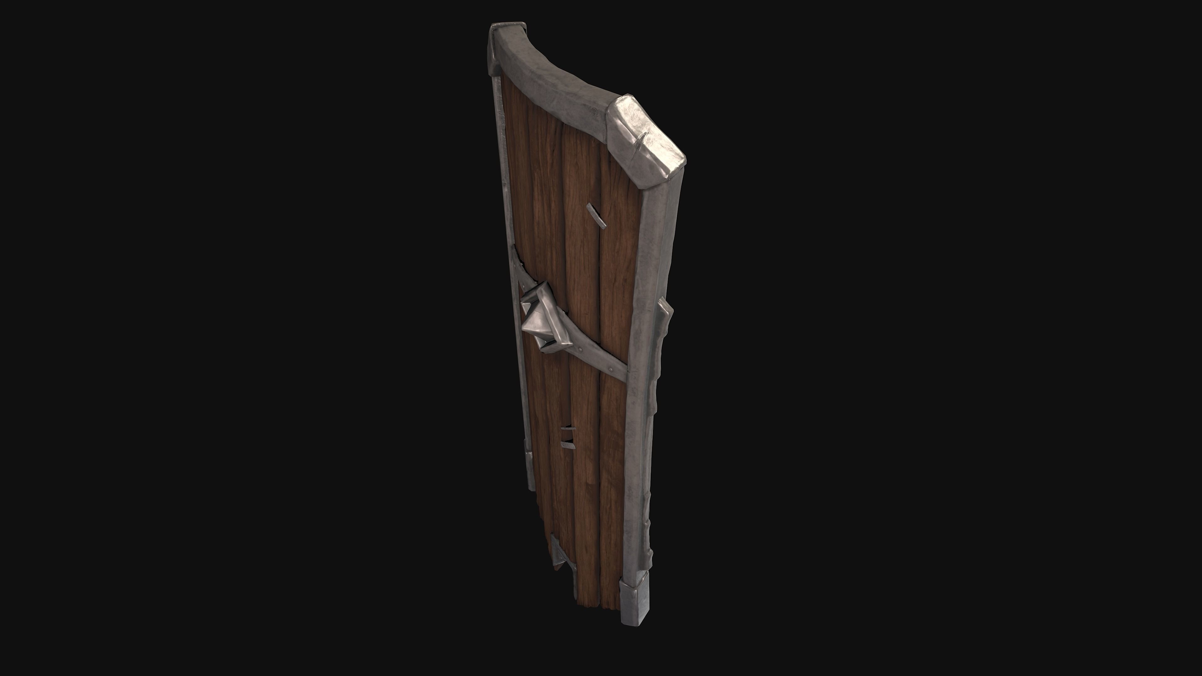 Medieval Shield 3D model_10