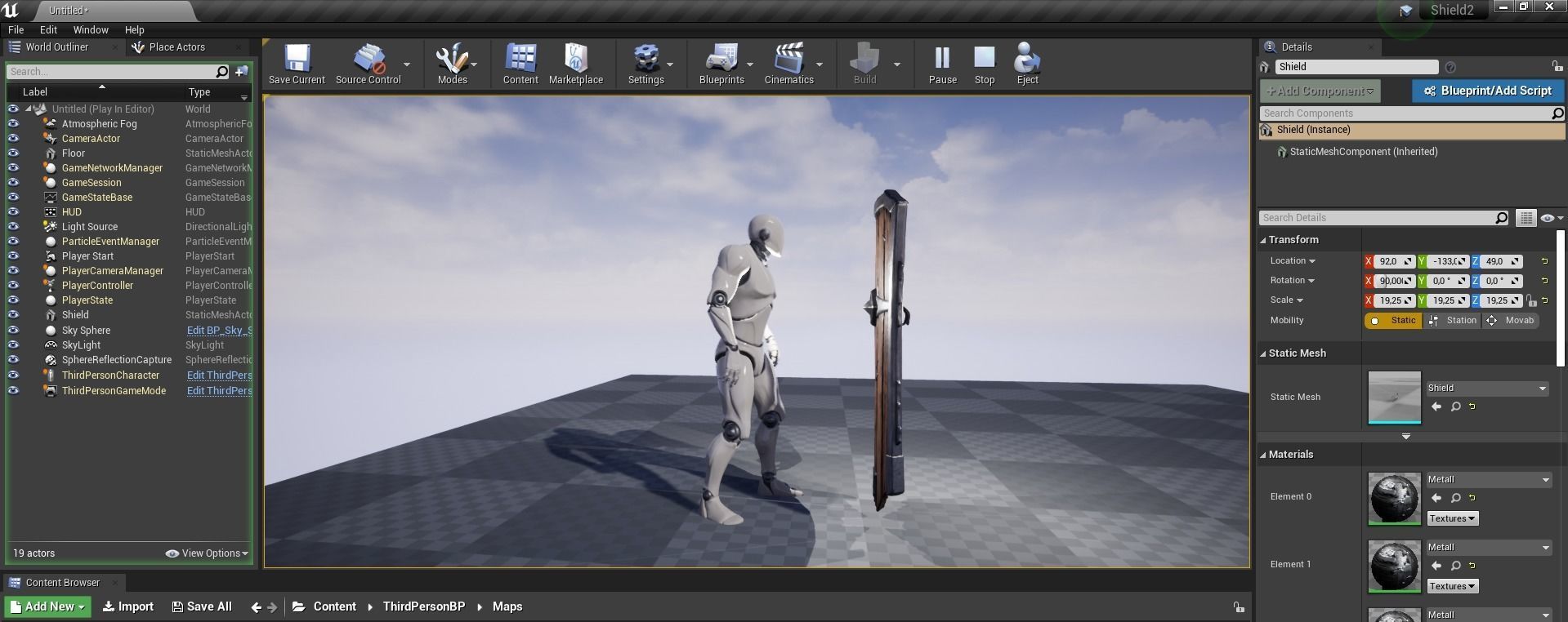Medieval Shield 3D model_28