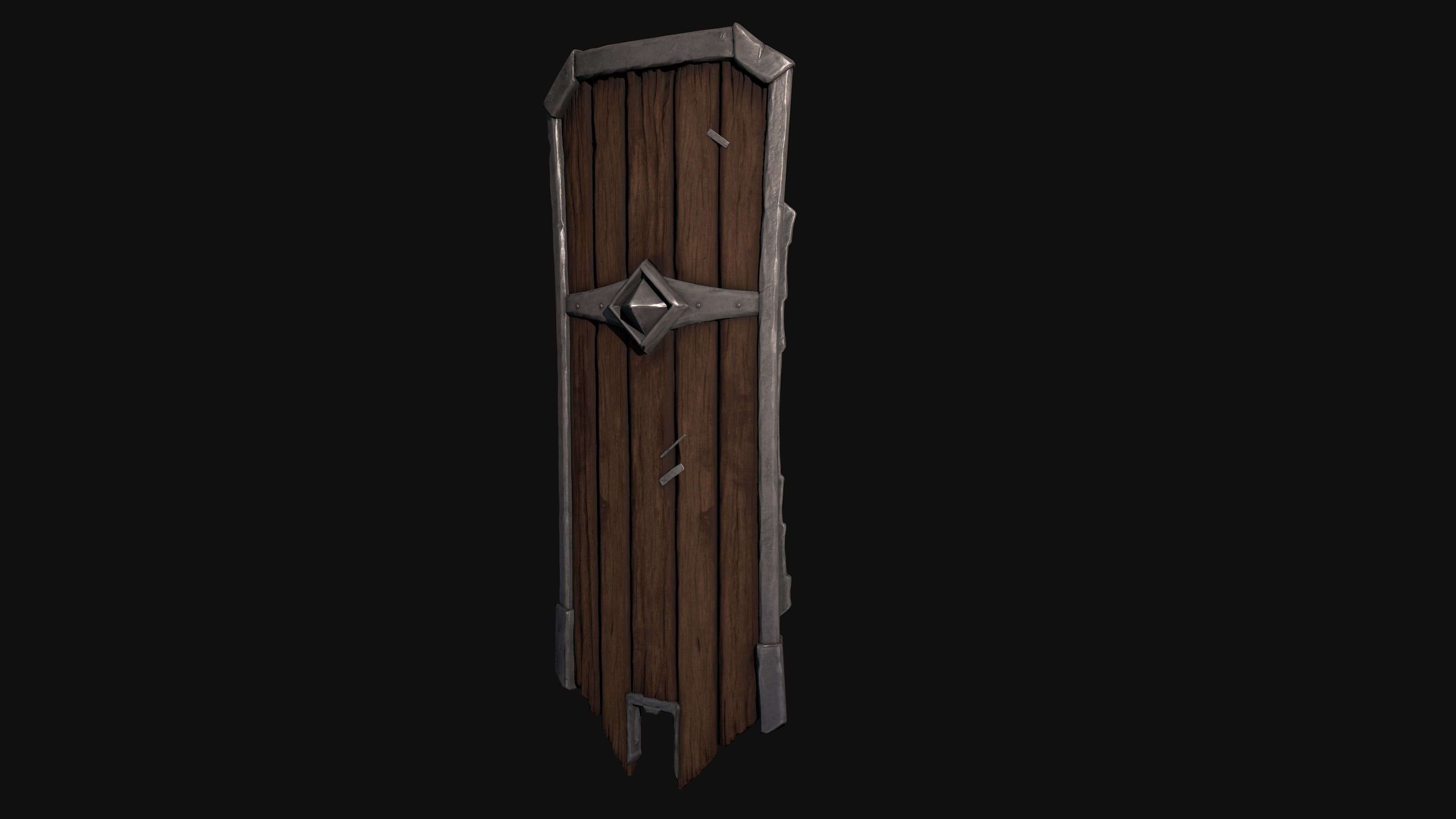 Medieval Shield 3D model_5
