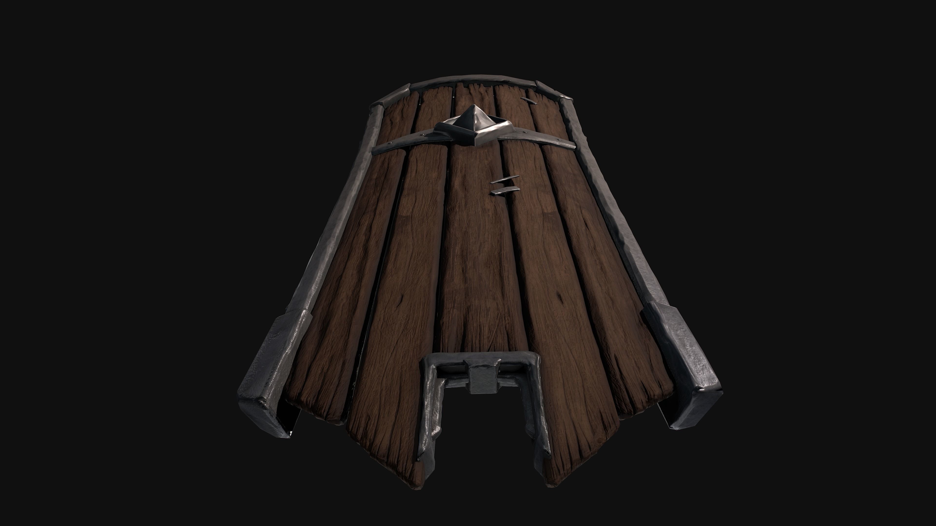 Medieval Shield 3D model_13
