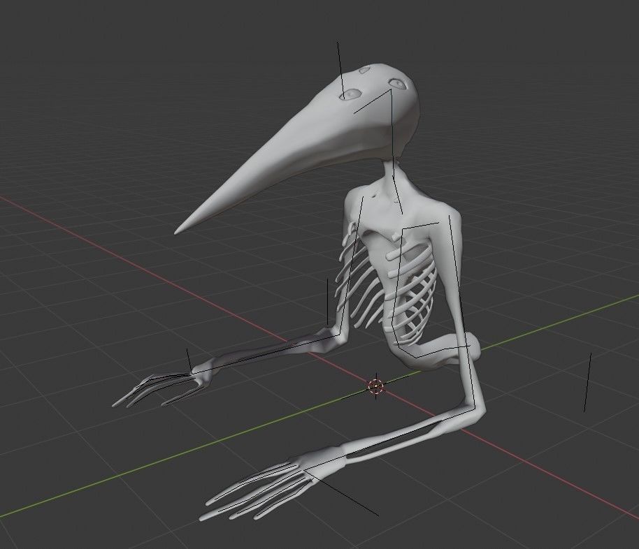 God of roadkill-Trevor Henderson  Low-poly 3D model_45