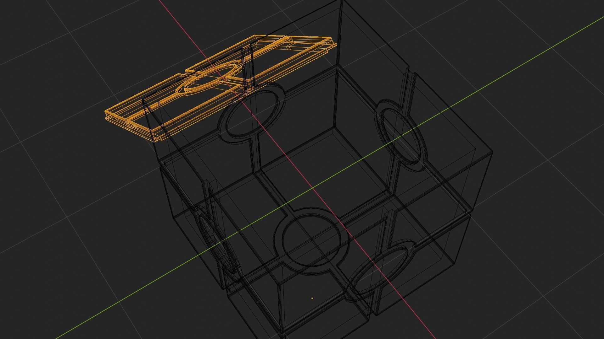 Imperial Container Box Low-poly 3D model_7