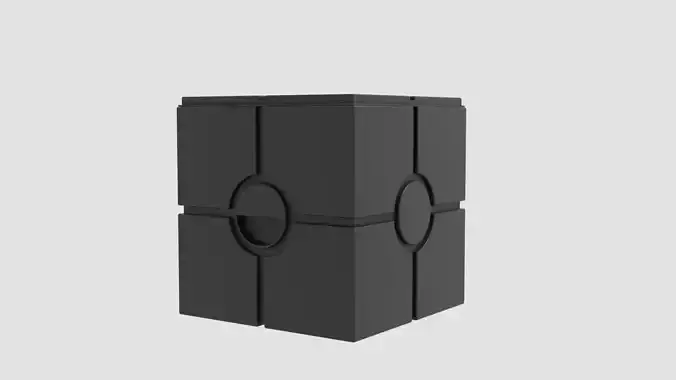 Imperial Container Box Low-poly 3D model Imperial Container Box Low-poly 3D model
