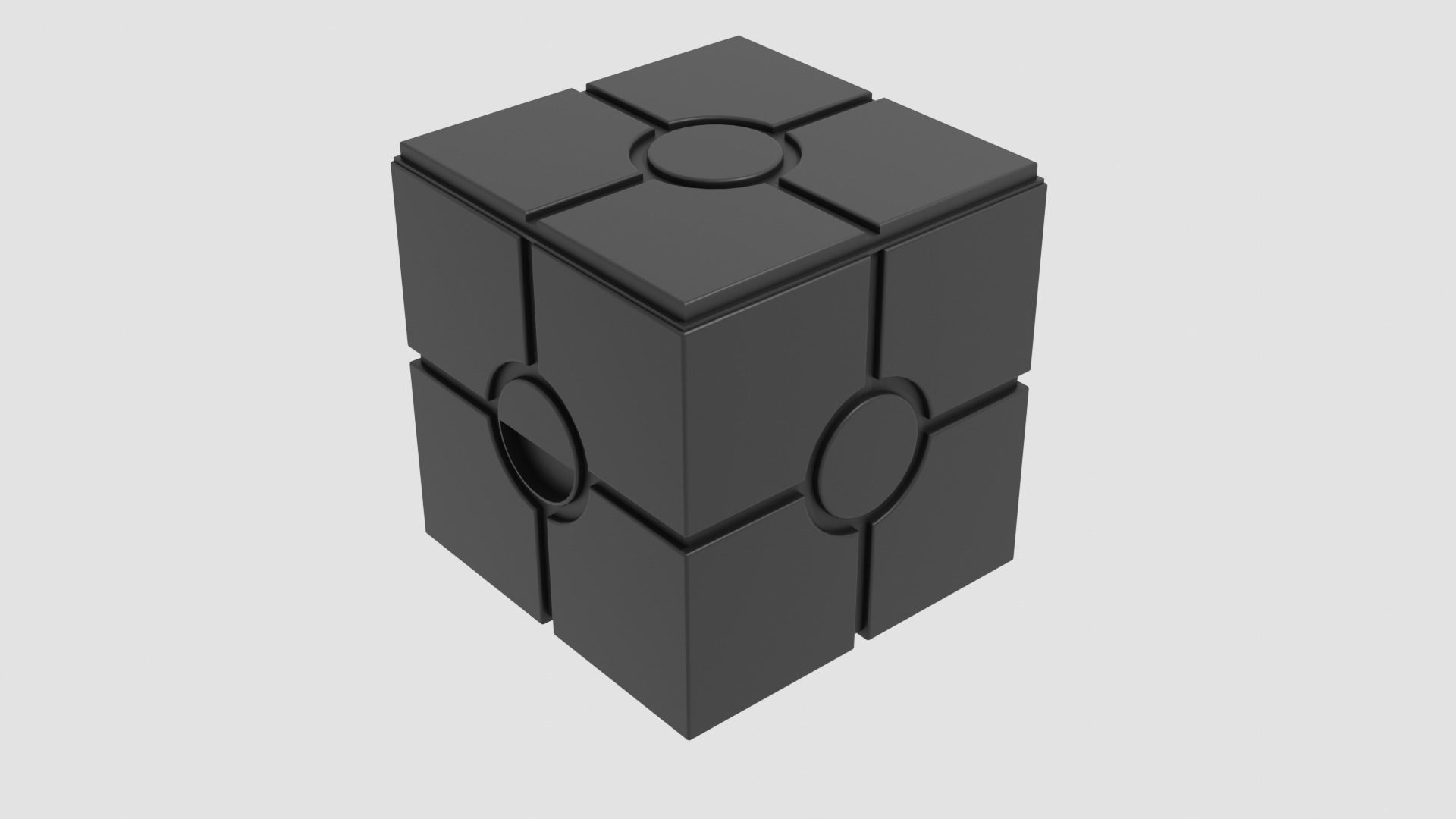 Imperial Container Box Low-poly 3D model_2
