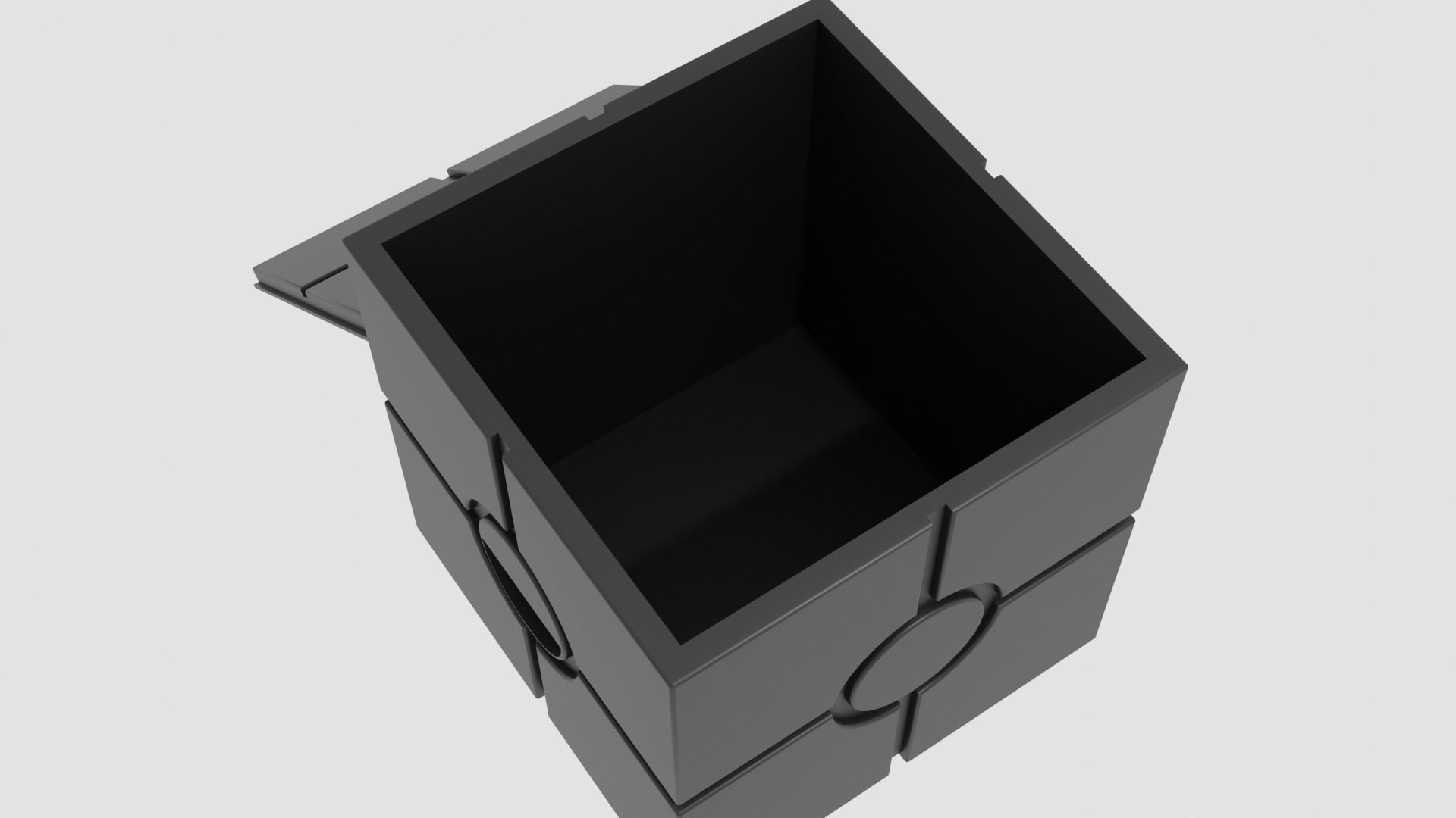 Imperial Container Box Low-poly 3D model_6