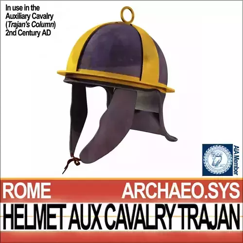 Roman Auxiliary Cavalry Helmet Trajan 3D model
