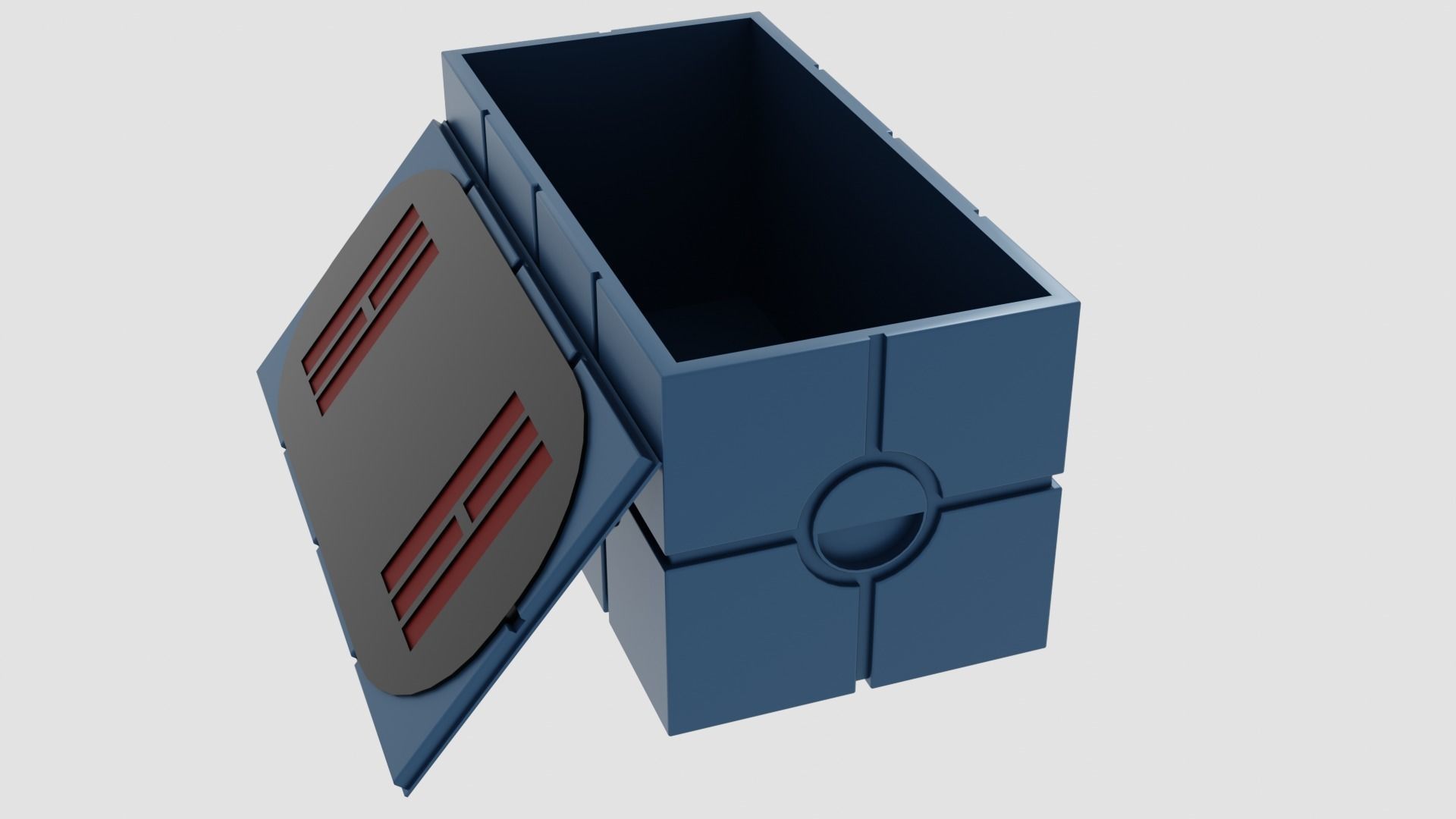 Imperial Scanning Box Low-poly 3D model_7