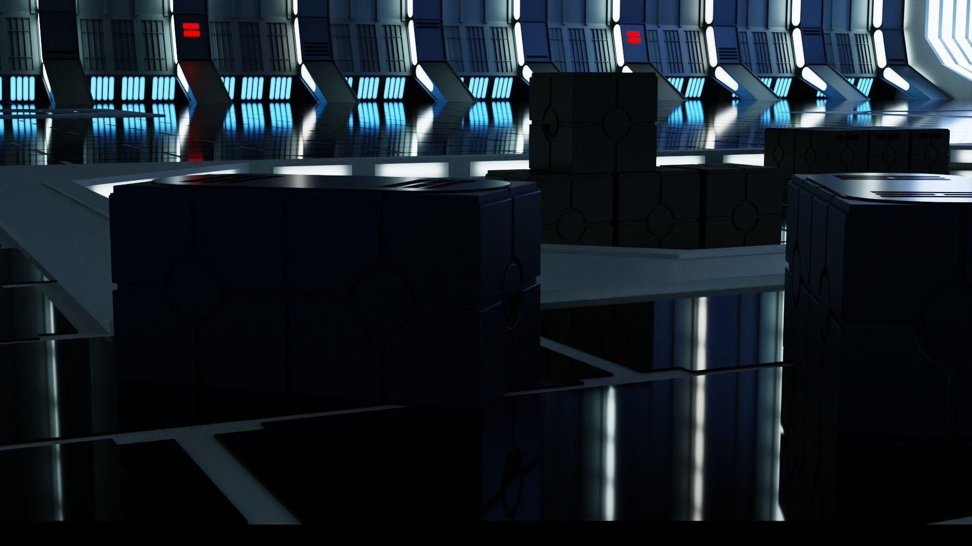 Imperial Scanning Box Low-poly 3D model_1