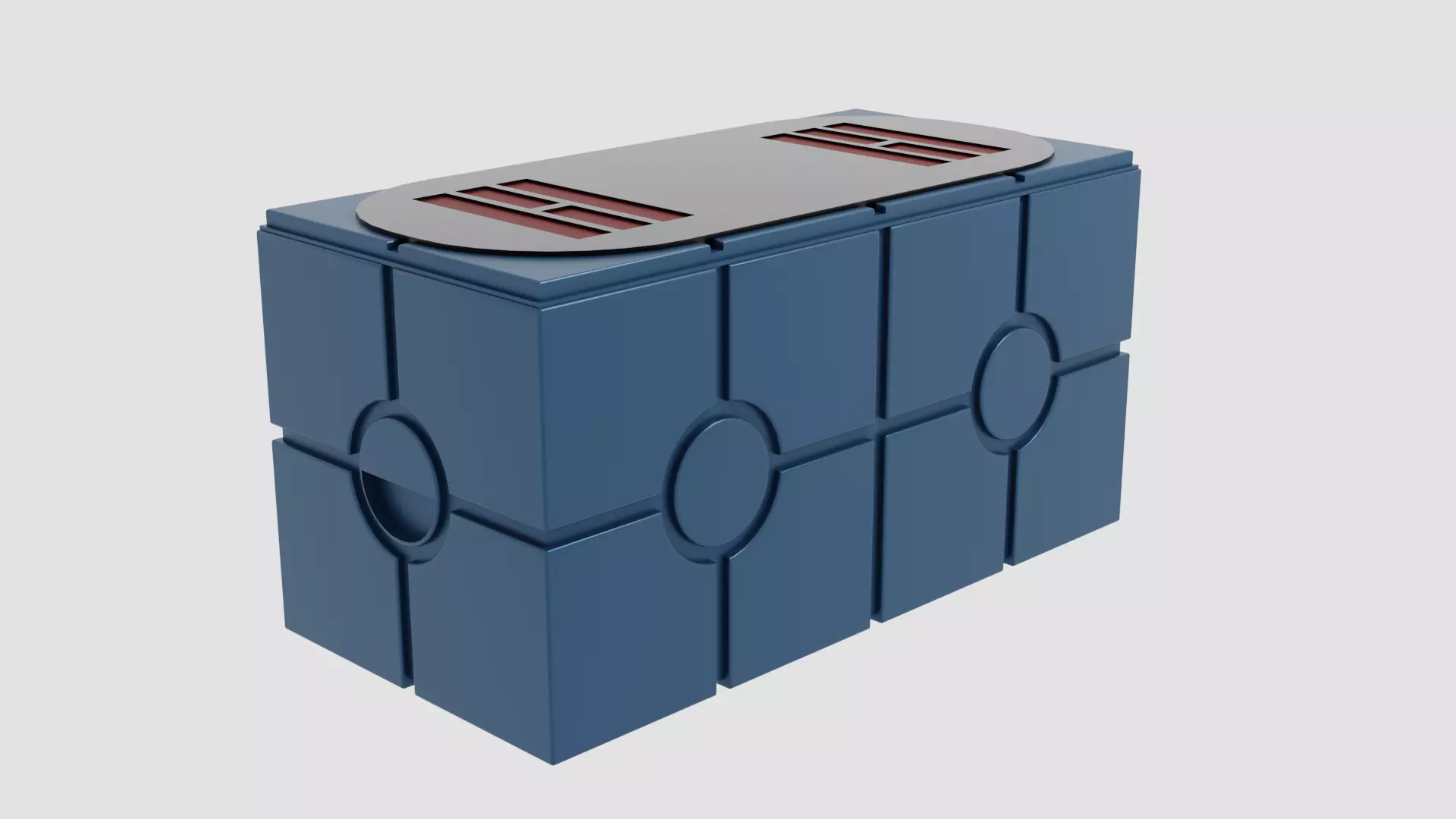 Imperial Scanning Box Low-poly 3D model_0