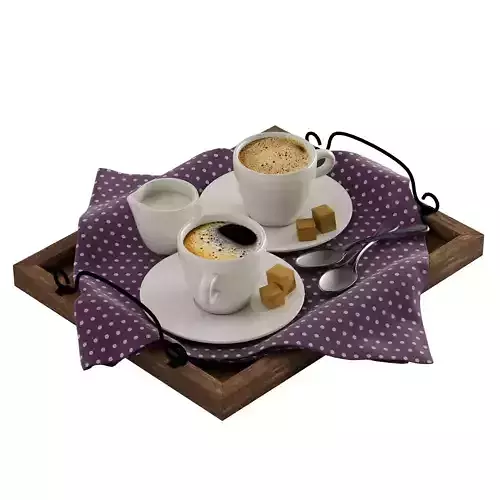 Coffee cup decor set 03
