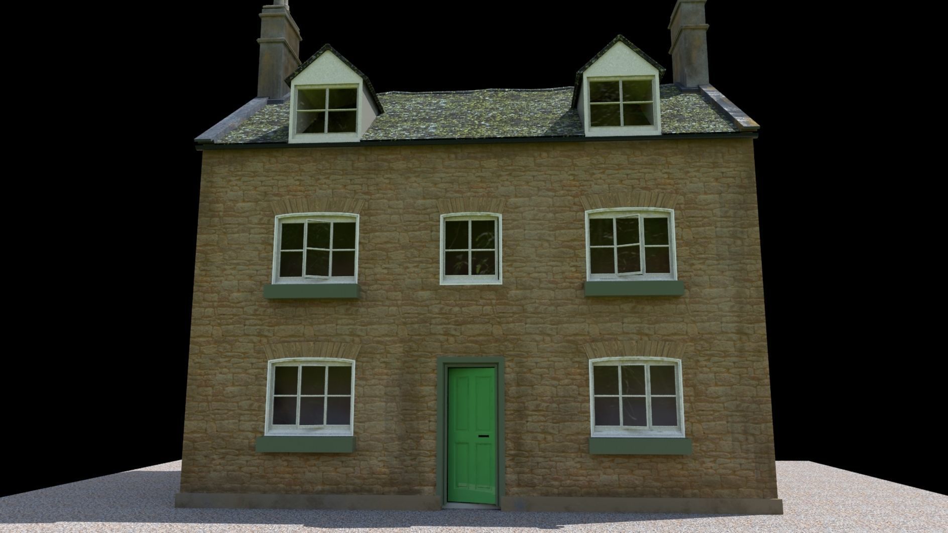 Honeysuckle Tea Rooms Cottage 3D model_9