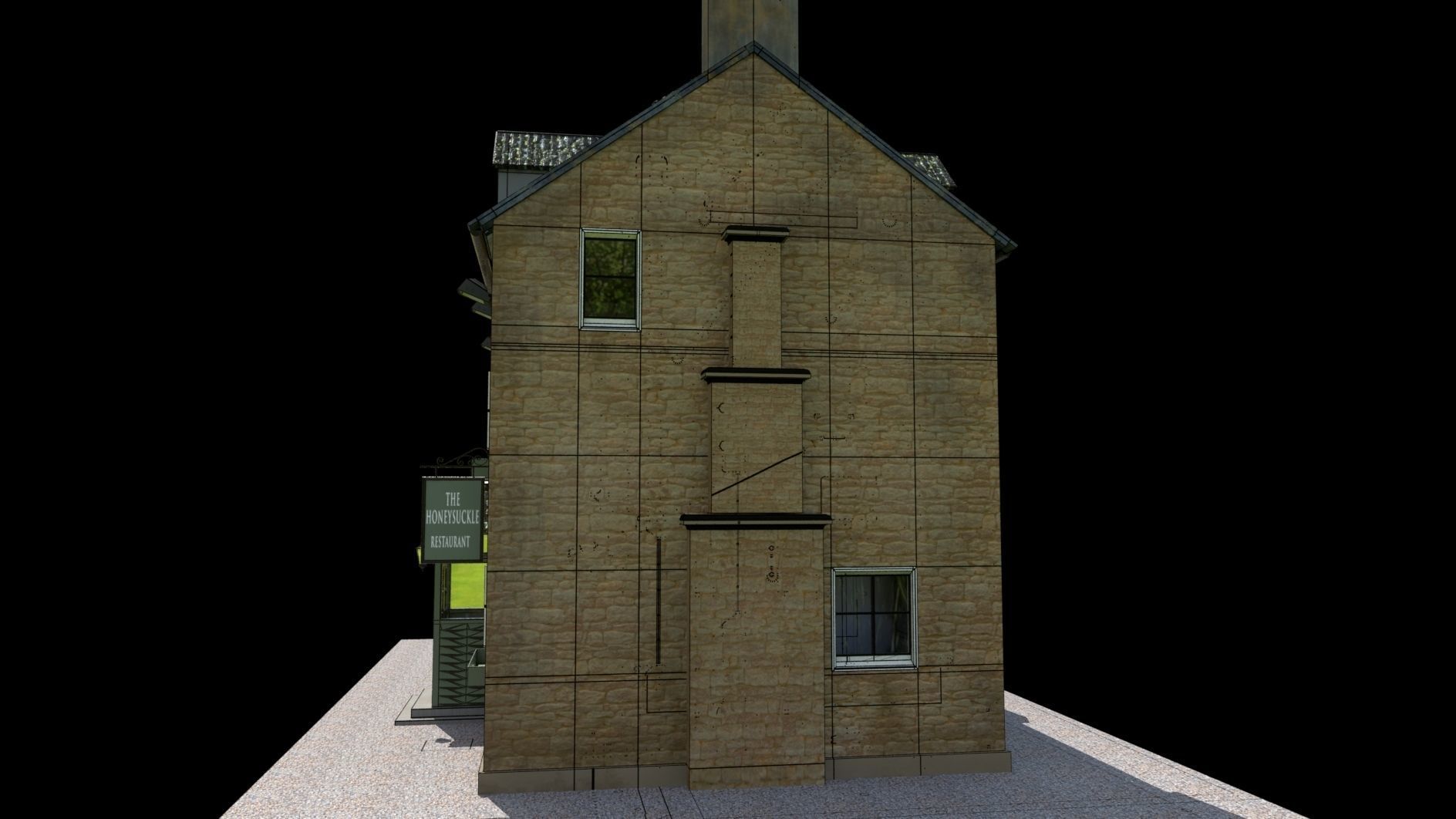 Honeysuckle Tea Rooms Cottage 3D model_14