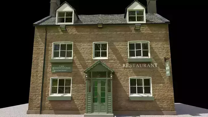 Honeysuckle Tea Rooms Cottage 3D model
