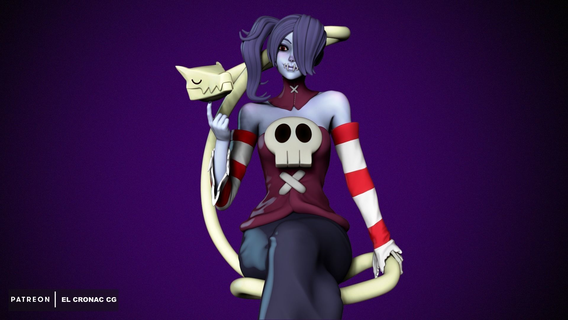 Squigly - Skullgirls 3D print model_1