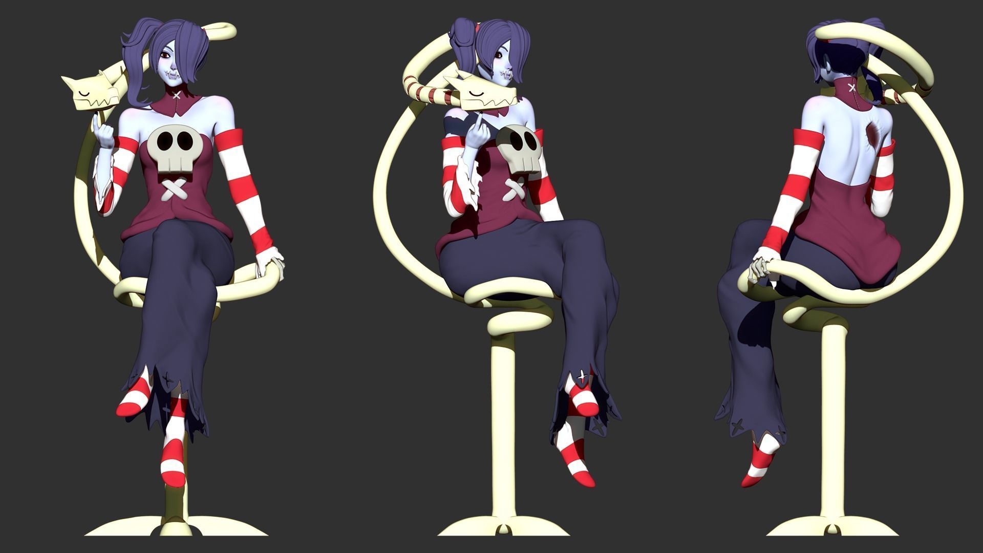 Squigly - Skullgirls 3D print model_3