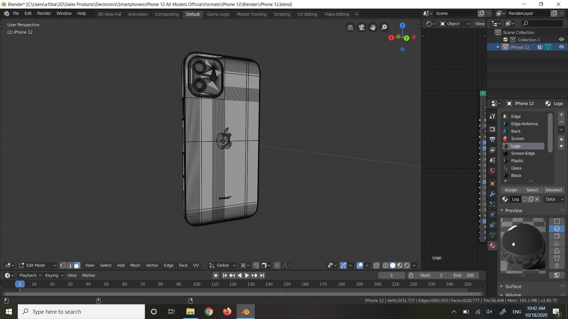 Apple Cases and Models of iPhone 12 All Models Official 3D Model Collection_26