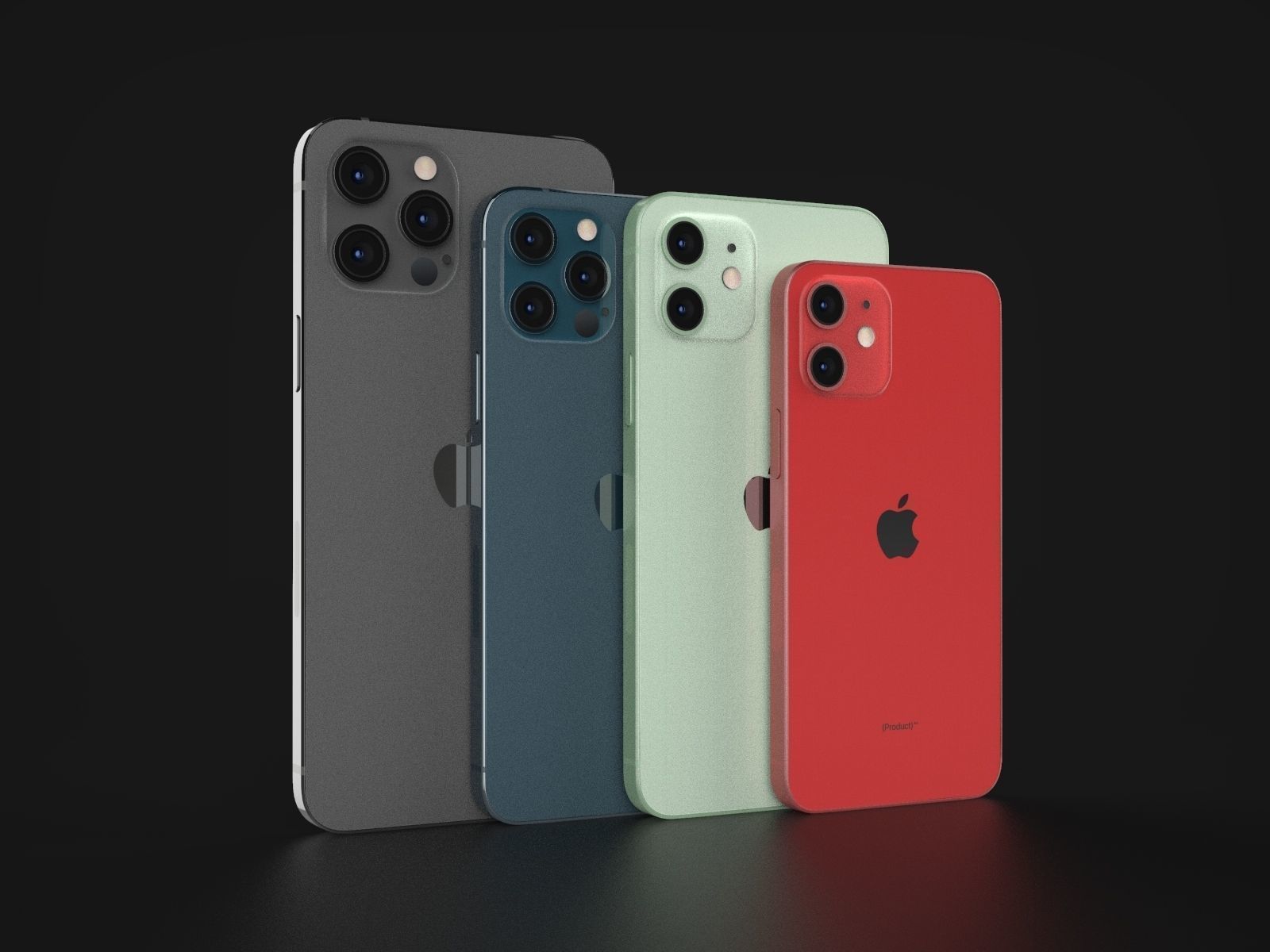 Apple Cases and Models of iPhone 12 All Models Official 3D Model Collection_2