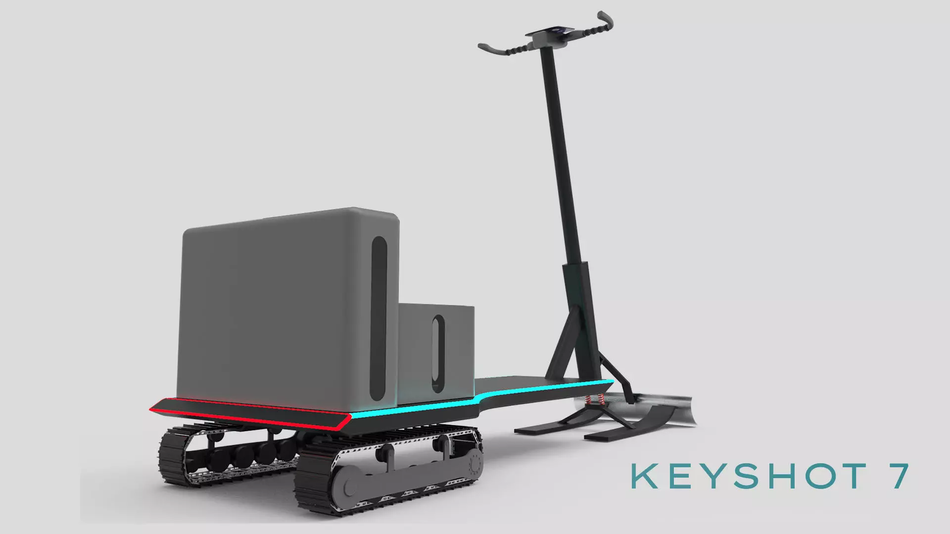 Cyber Kick Snow Scooter 3D model