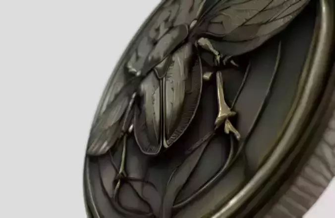 Sacred Scarab Coin Ancient Egyptian Relic