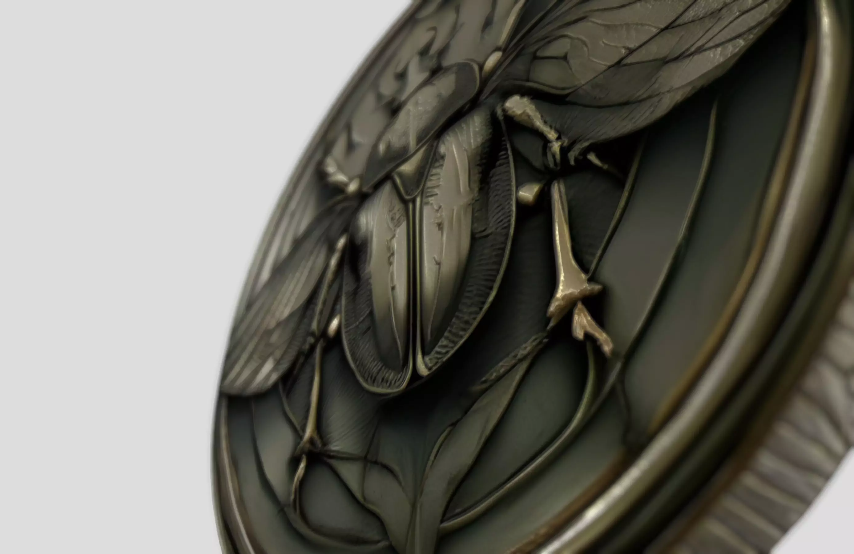 Sacred Scarab Coin Ancient Egyptian Relic 3D model_0