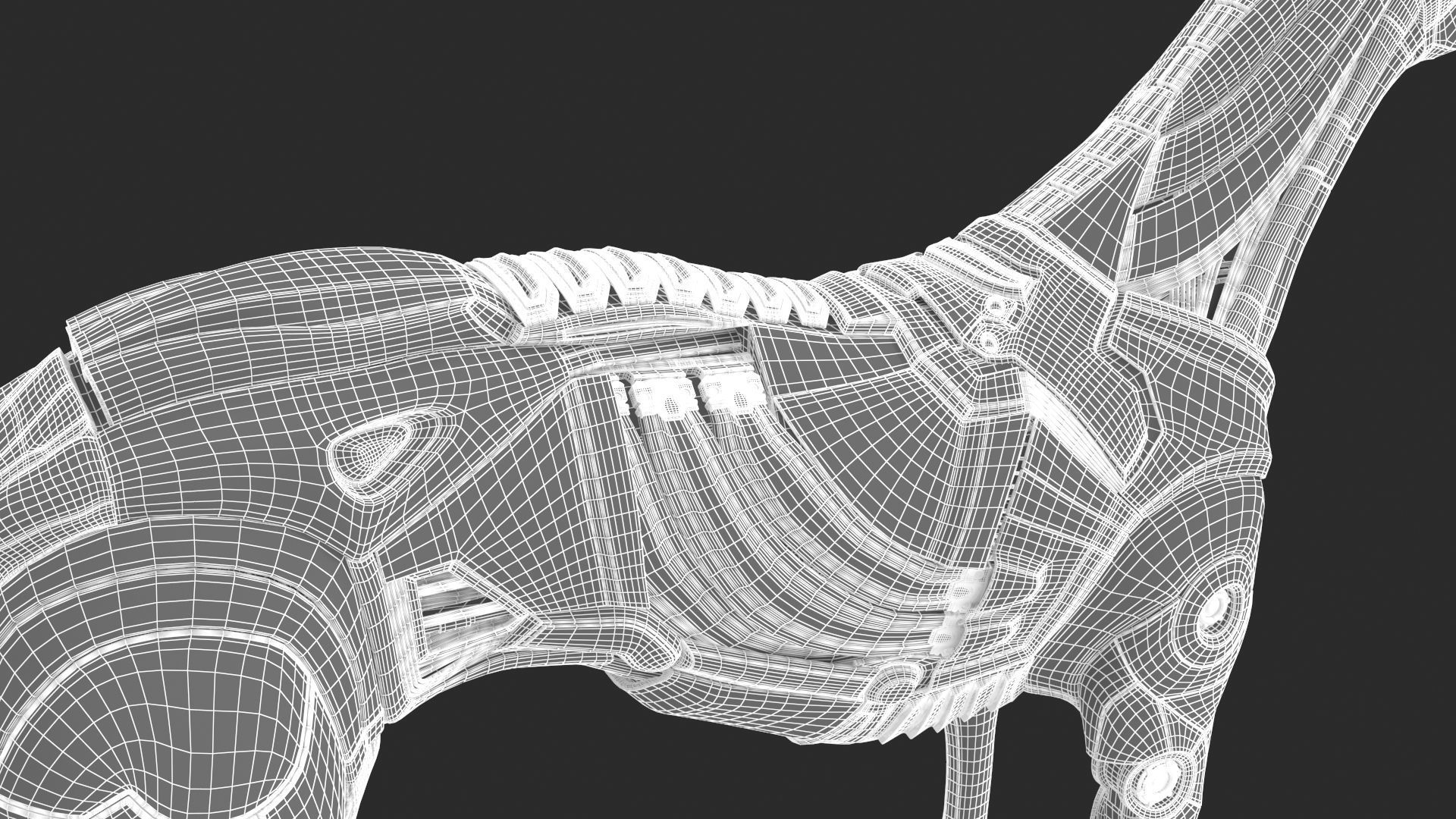 Cyborg dog 3D model_26