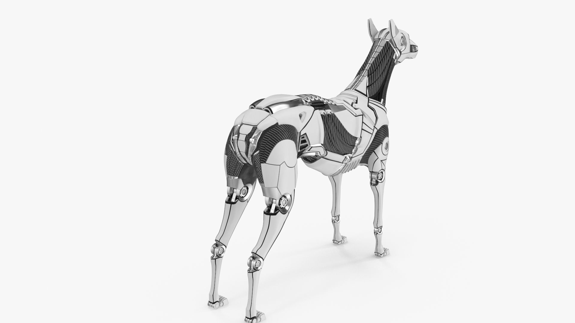 Cyborg dog 3D model_11