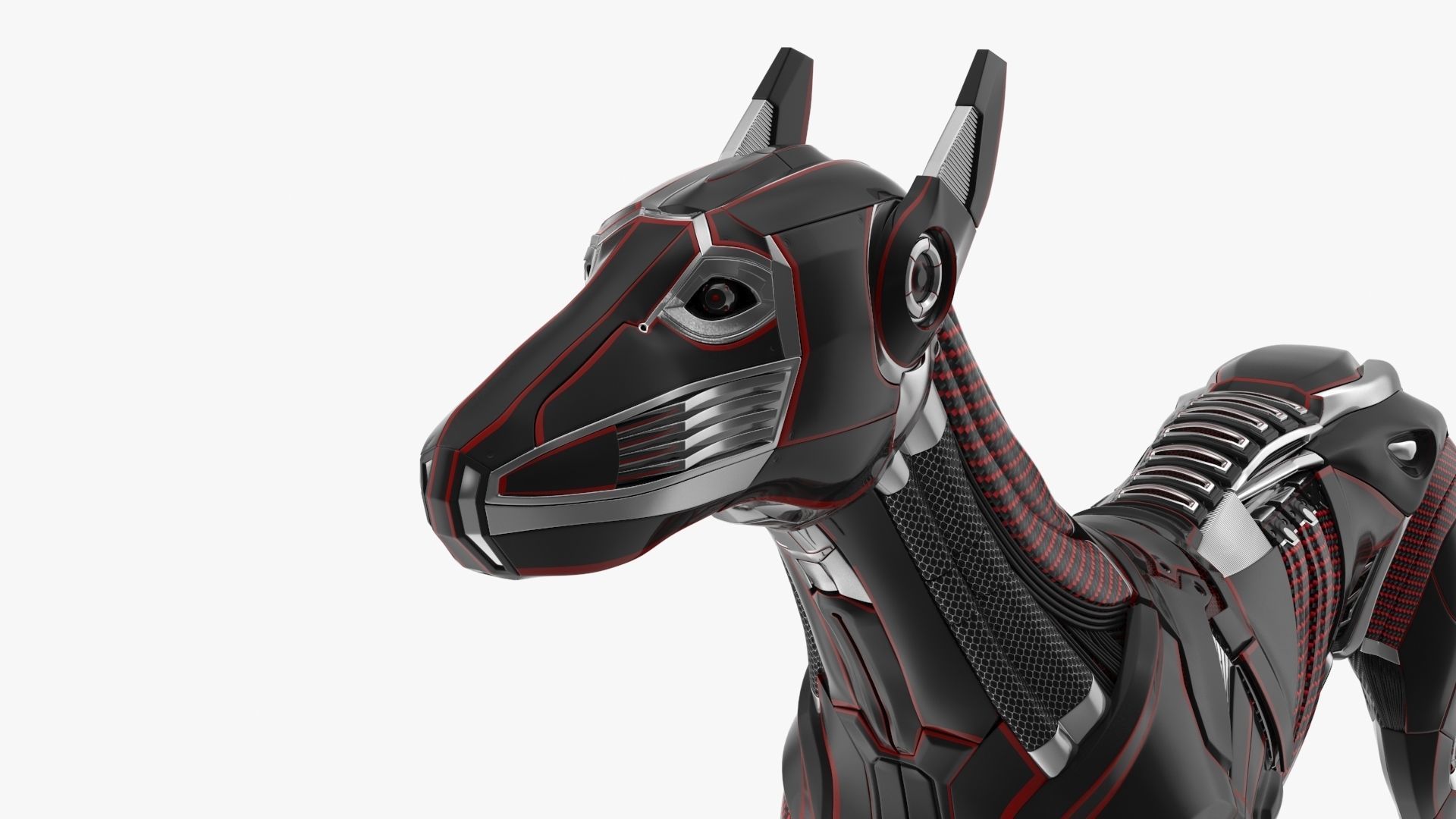 Cyborg dog 3D model_7