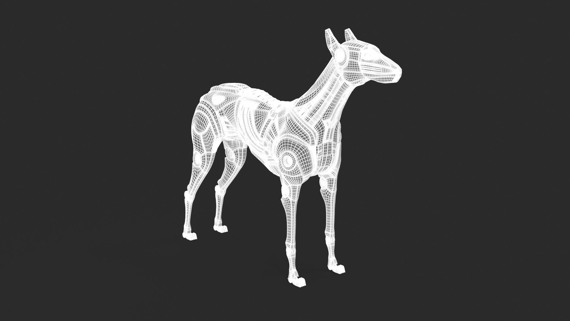 Cyborg dog 3D model_22