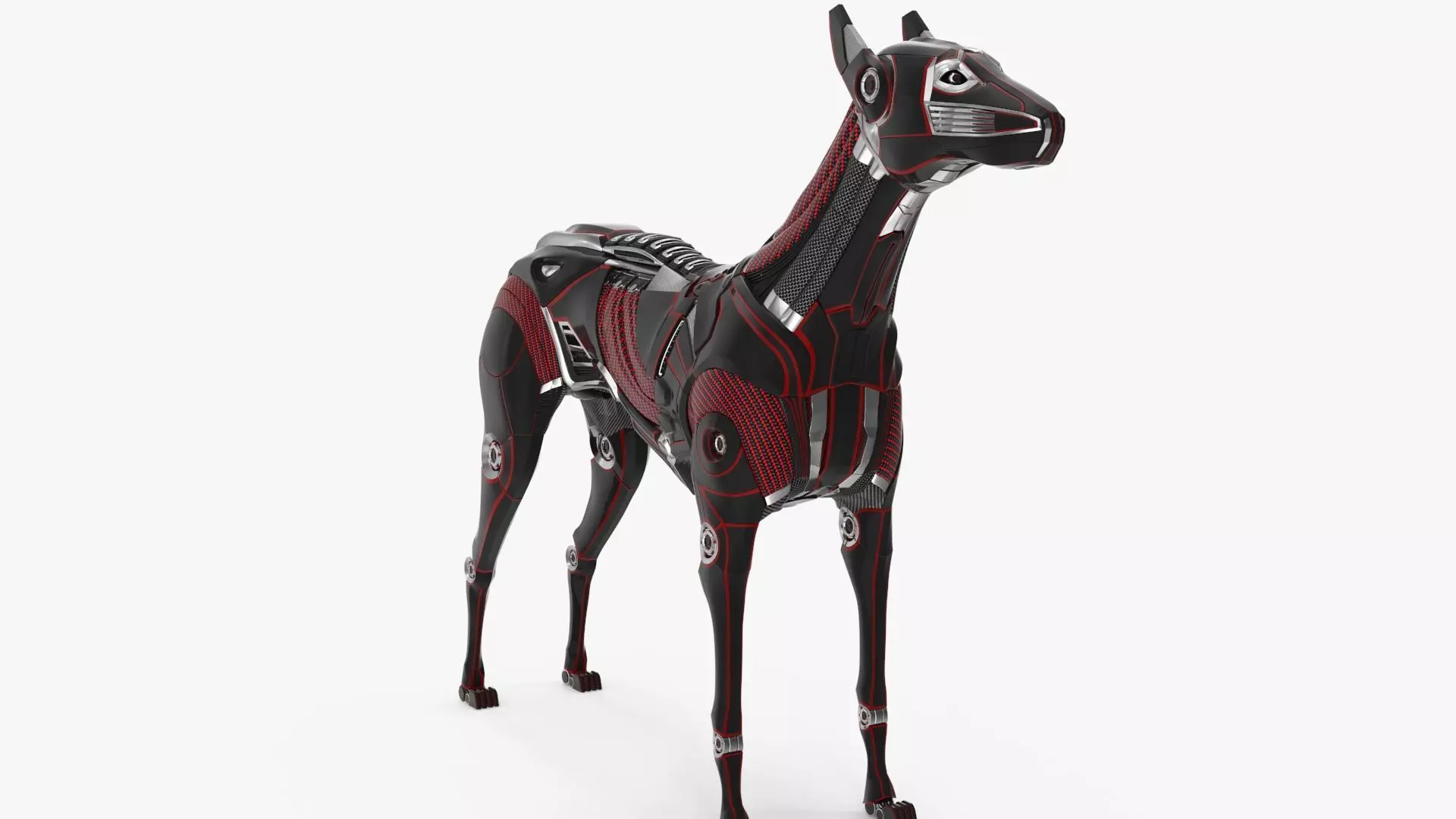 Cyborg dog 3D model_0