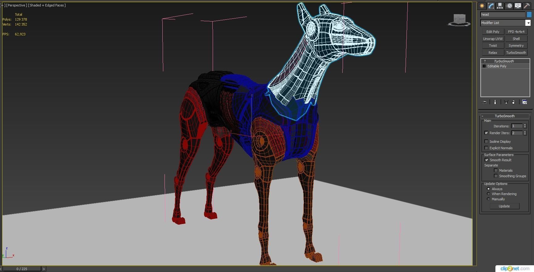 Cyborg dog 3D model_16