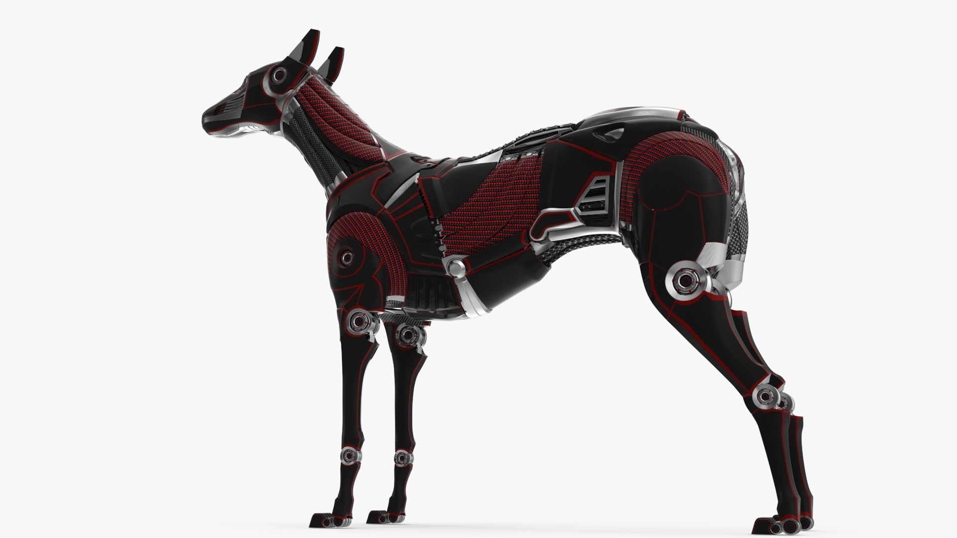 Cyborg dog 3D model_6