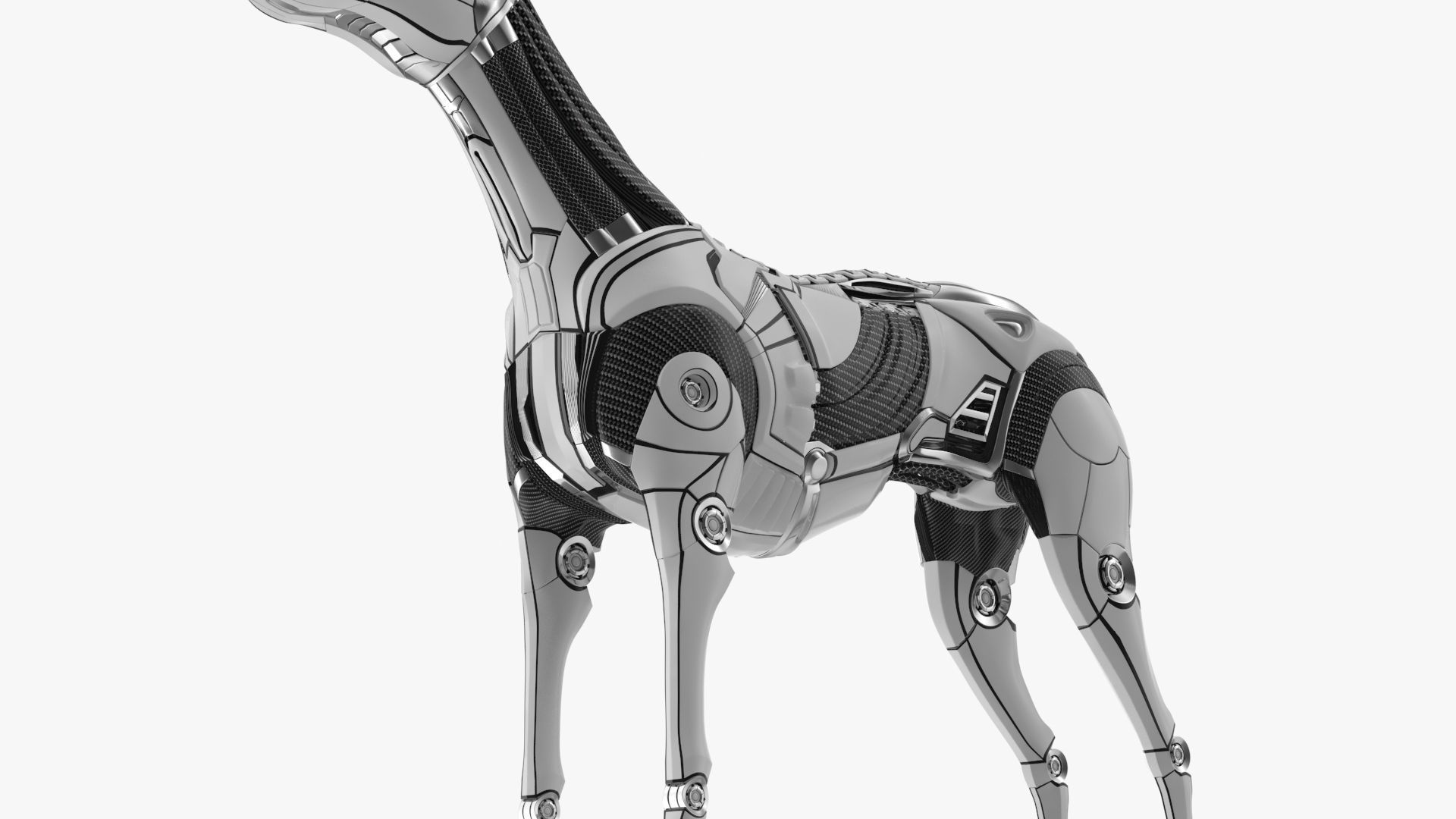Cyborg dog 3D model_12